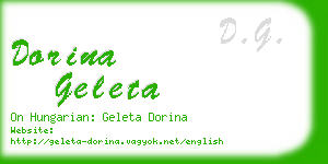 dorina geleta business card
